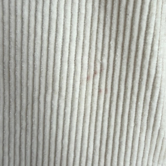 PacSun High Waisted Straight Leg Cream Corduroy Pants - Picture 4 of 4